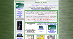 Desktop Screenshot of discountavrentals.com